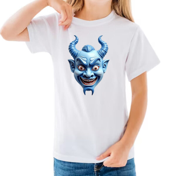 Camiseta Infanto Juvenil Mascara Hannya de porcelana - Imagem 3