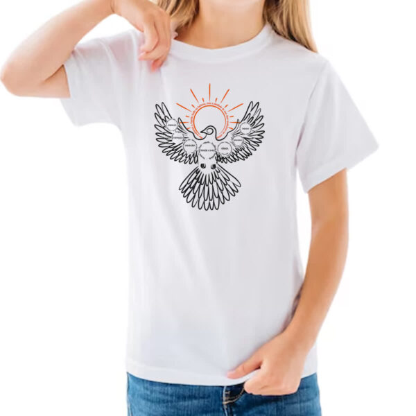 Camiseta Infanto Juvenil Batismo Religiao Catolica - Imagem 3
