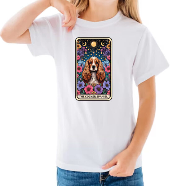 Camiseta Infanto Juvenil Taro cachorro Cocker Spaniel - Imagem 3
