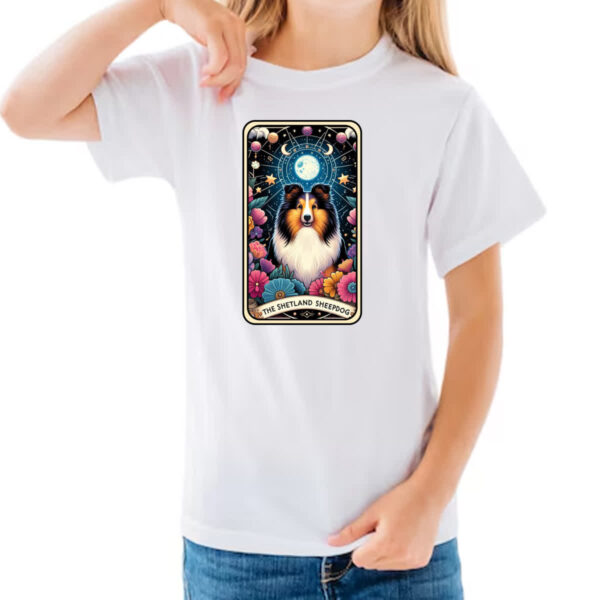 Camiseta Infanto Juvenil Taro cachorro Collie - Imagem 3