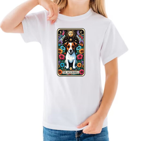 Camiseta Infanto Juvenil Taro cachorro Jack Russell Terrier - Imagem 3