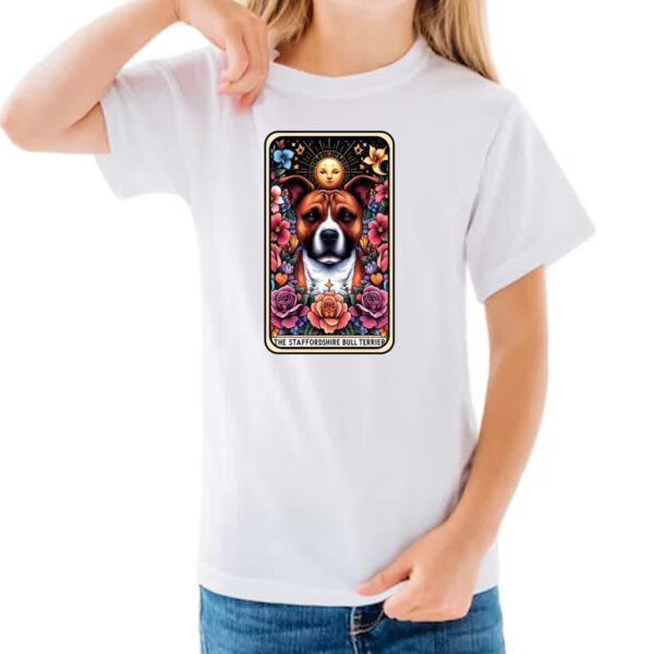 Camiseta Infanto Juvenil Taro cachorro staffbull - Imagem 3