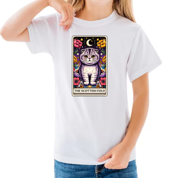 Camiseta Infanto Juvenil Taro Gato Scottish Fold - Imagem 3