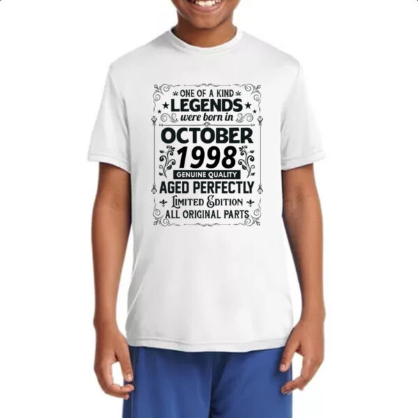 Camiseta Infanto Juvenil Legends Were Born OUT-1998 - Imagem 4