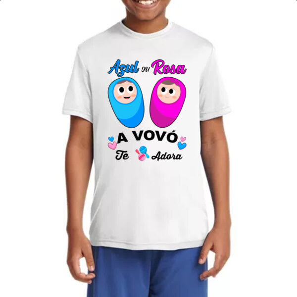 Camiseta Infanto Juvenil Cha Revelacao a Vovo te adora - Image 4