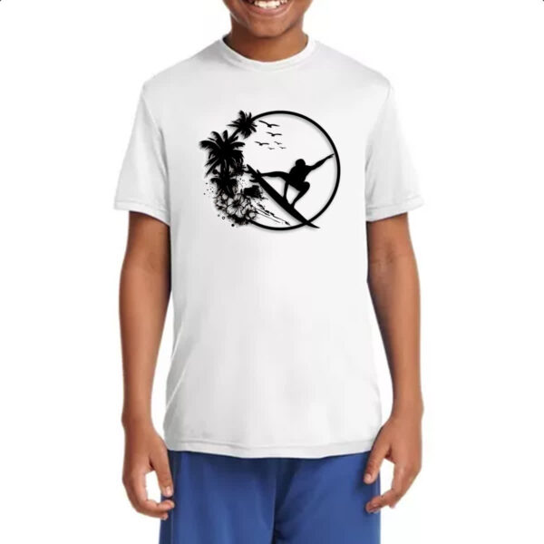 Camiseta Infanto Juvenil Surf Noir Design - Imagem 4