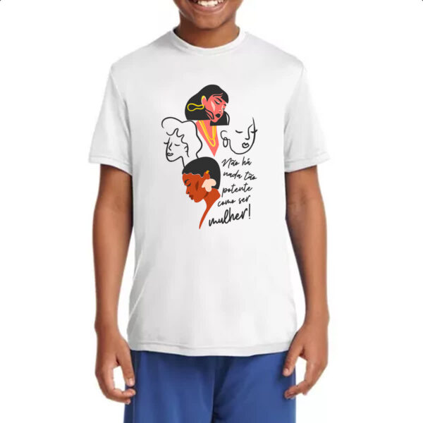 Camiseta Infanto Juvenil Empoderamento feminino - Imagem 4