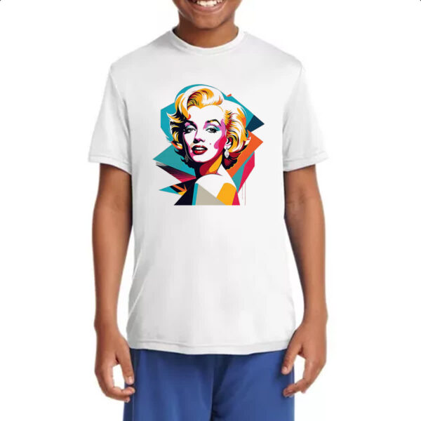 Camiseta Infanto Juvenil Marilyn Monroe Portait - Imagem 4
