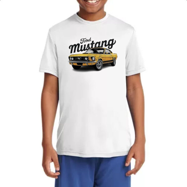 Camiseta Infanto Juvenil Ford Mustang Muscle Car - Imagem 4