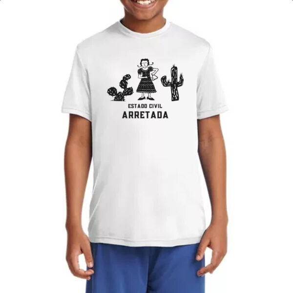 Camiseta Infanto Juvenil Estado Civil Arretada - Imagem 4