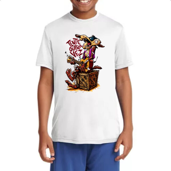 Camiseta Infanto Juvenil Tente outra vez - Coyote - Imagem 4