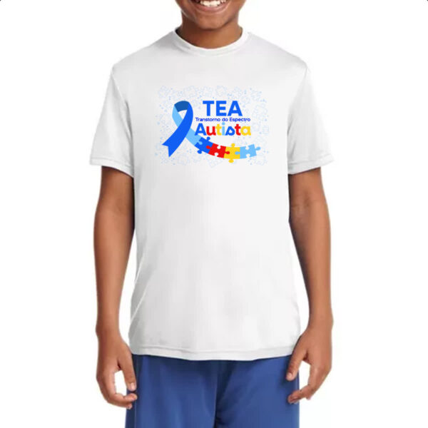 Camiseta Infanto Juvenil Autismo TEA Transtorno Espectro - Imagem 4