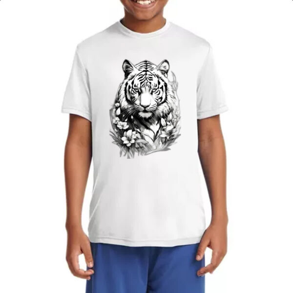 Camiseta Infanto Juvenil Tigre albino - Imagem 4