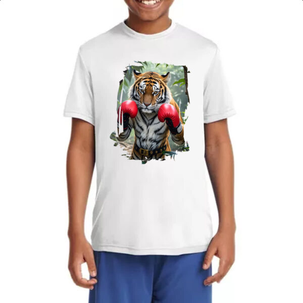 Camiseta Infanto Juvenil Tigre pugilista - Imagem 4