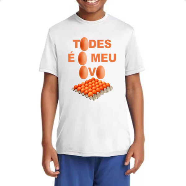 Camiseta Infanto Juvenil Todes e o meu ovo - Imagem 4