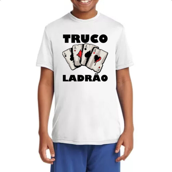 Camiseta Infanto Juvenil Truco ladrao - Imagem 4