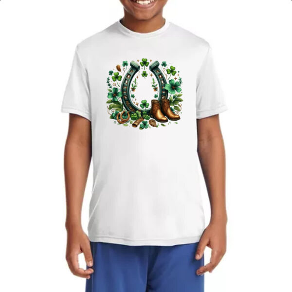 Camiseta Infanto Juvenil St Patricks Day Ferradura - Imagem 4