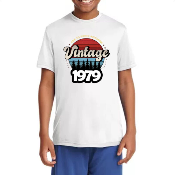 Camiseta Infanto Juvenil Vintage being awesome 1979 - Imagem 4