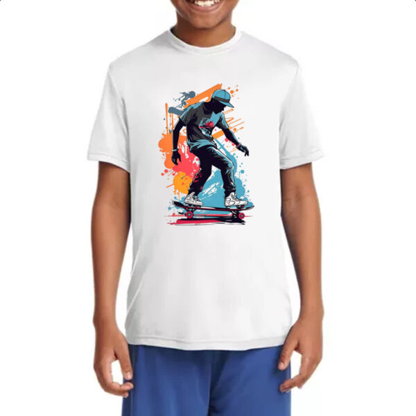Camiseta Infanto Juvenil Street Skate Art Splash - Imagem 4