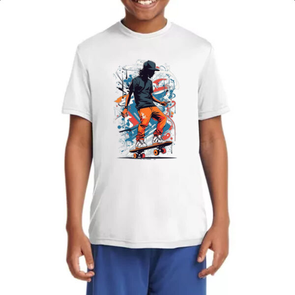 Camiseta Infanto Juvenil Street Skate Splash Art - Imagem 4