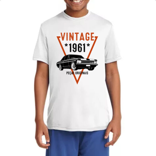 Camiseta Infanto Juvenil Vintage Pecas Originais 1961 - Imagem 4