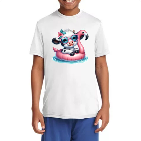 Camiseta Infanto Juvenil Vaca na boia - Imagem 4
