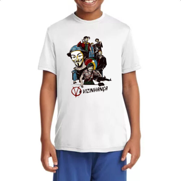 Camiseta Infanto Juvenil V de vizinhanca - Imagem 4