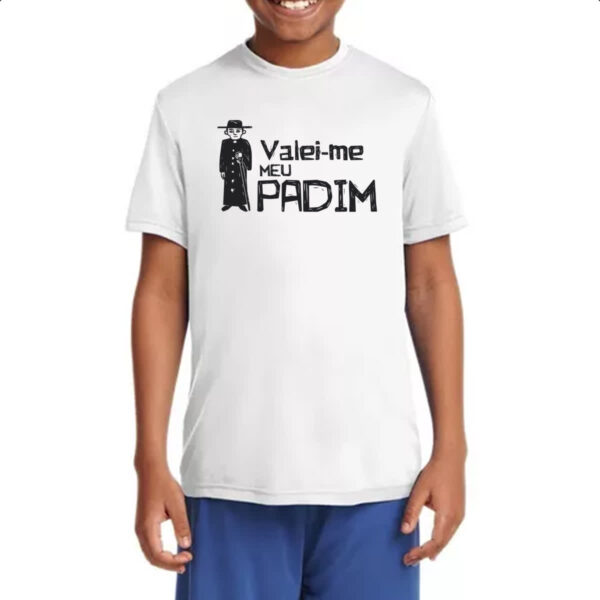 Camiseta Infanto Juvenil Valei-me meu padim - Imagem 4