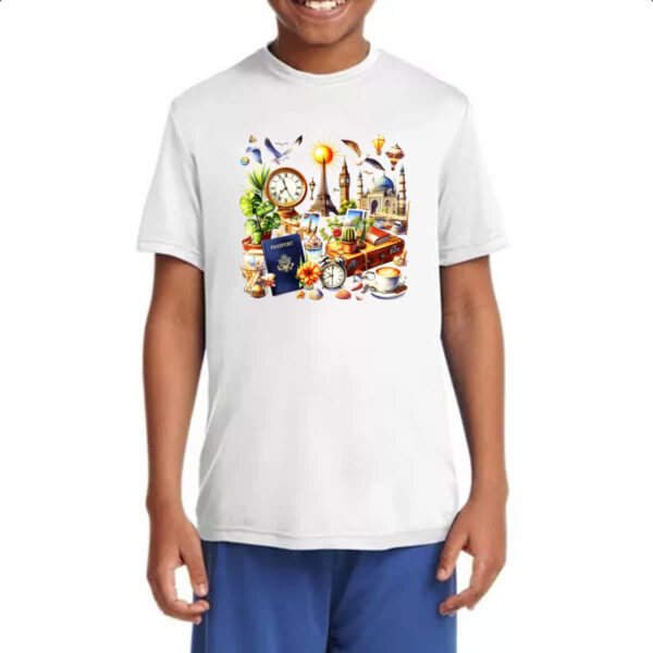 Camiseta Infanto Juvenil Viagem passaporte turismo - Imagem 4