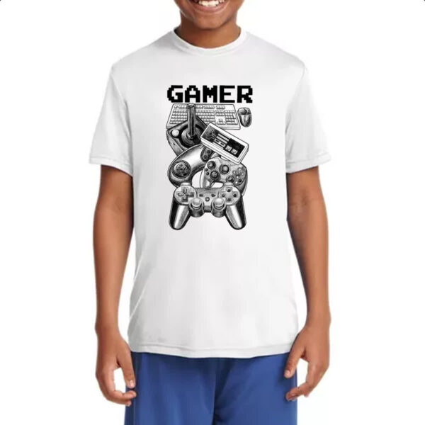 Camiseta Infanto Juvenil Viciado em games - Imagem 4