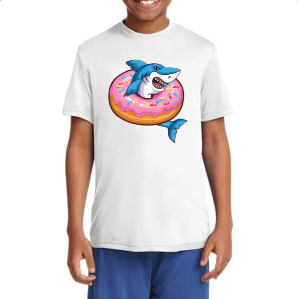 Camiseta Infanto Juvenil Tubarao Donuts - Imagem 4