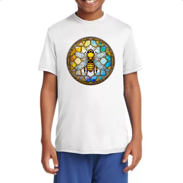 Camiseta Infanto Juvenil Vitral Abelha - Imagem 4