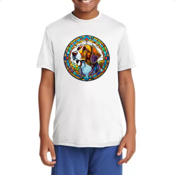 Camiseta Infanto Juvenil Vitral Cachorro - Imagem 4