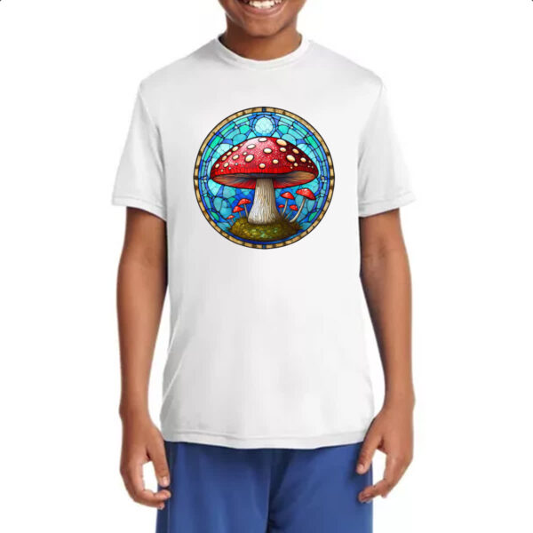 Camiseta Infanto Juvenil Vitral Cogumelo - Imagem 4