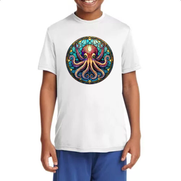 Camiseta Infanto Juvenil Vitral Octopus - Imagem 4