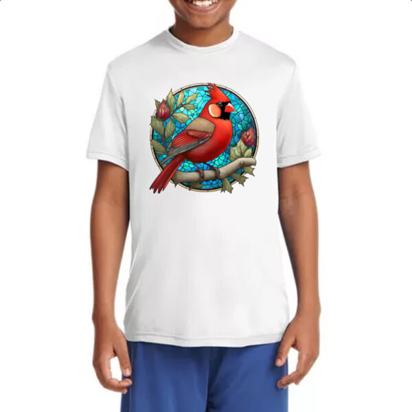Camiseta Infanto Juvenil Vitral cardeal - Imagem 4