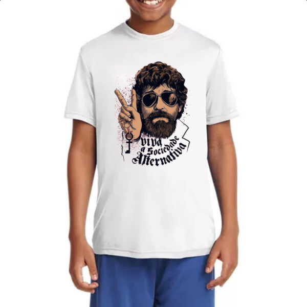 Camiseta Infanto Juvenil Viva sociedade alternativa - Imagem 4