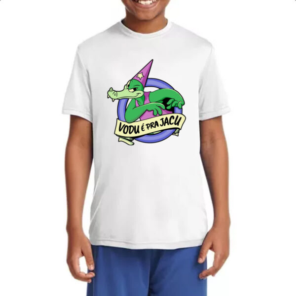 Camiseta Infanto Juvenil Vodu e pra jacu - Imagem 4