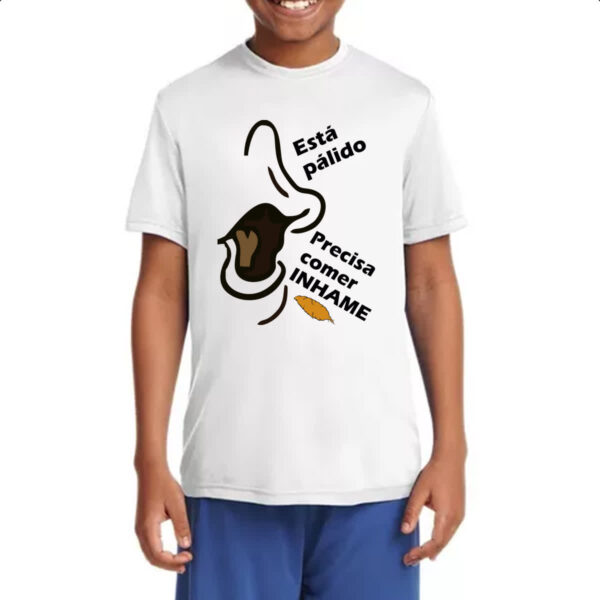 Camiseta Infanto Juvenil Vovo juju comer inhame - Imagem 4