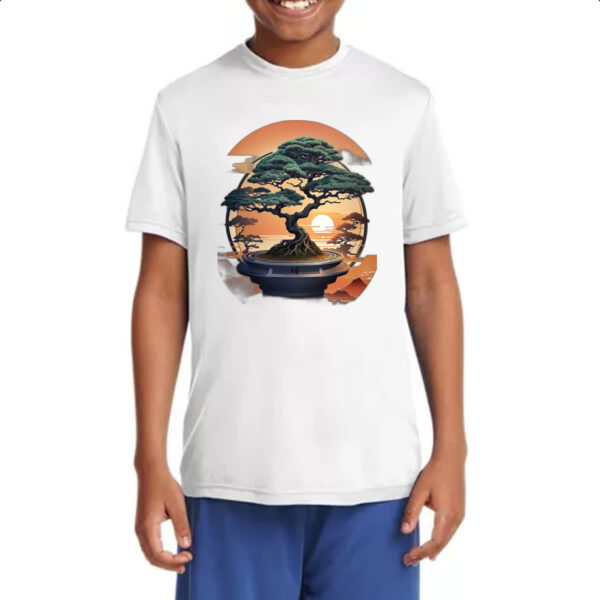 Camiseta Infanto Juvenil Bonsai sunset japan - Imagem 4