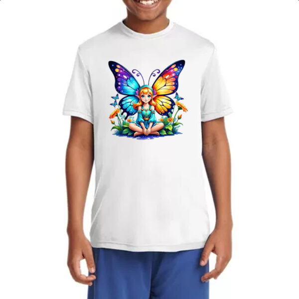 Camiseta Infanto Juvenil Borboleta elfo fofinha - Imagem 4
