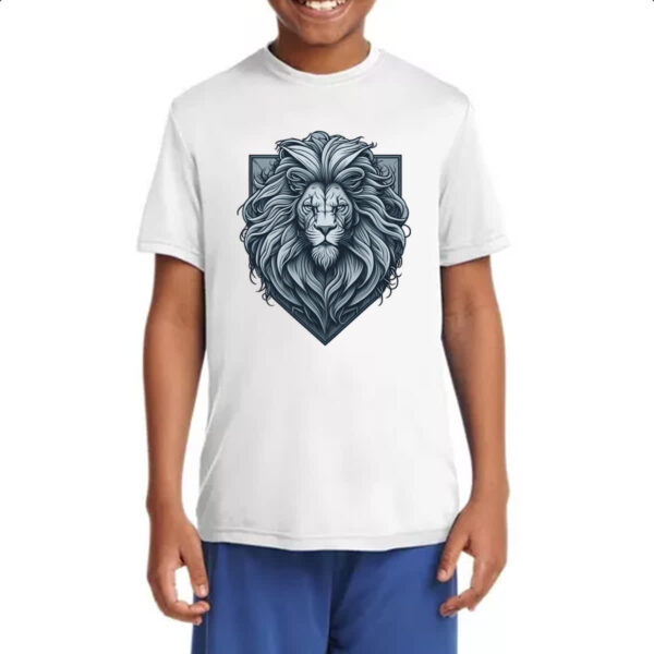 Camiseta Infanto Juvenil Brasao Leao de Juda - Imagem 4