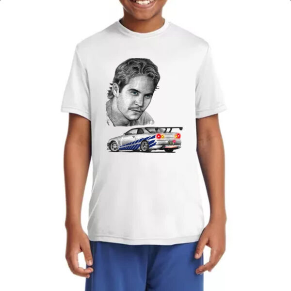 Camiseta Infanto Juvenil Brian Skyline GTR Grafite - Imagem 4