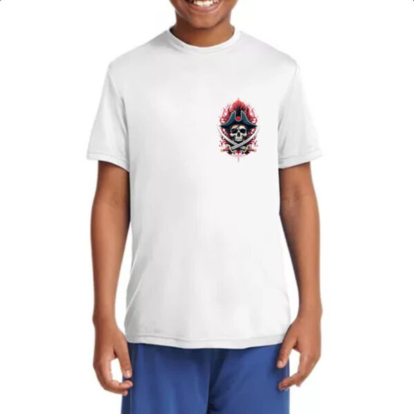 Camiseta Infanto Juvenil Brasao pirata 02 - Imagem 4