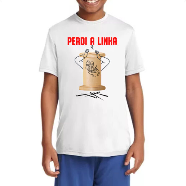 Camiseta Infanto Juvenil Carretel perdi a linha - Imagem 4