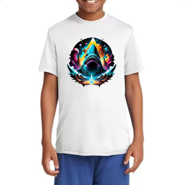 Camiseta Infanto Juvenil Tubarao nebulosa - Imagem 4