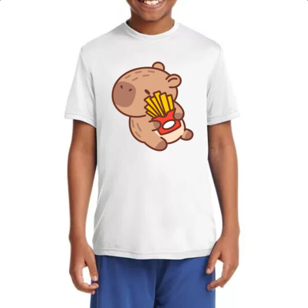 Camiseta Infanto Juvenil Capivara Fritas - Imagem 4