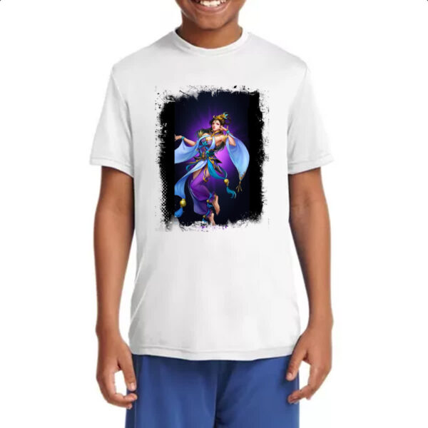 Camiseta Infanto Juvenil Empires and Puzzles heroi Diaochan - Imagem 4
