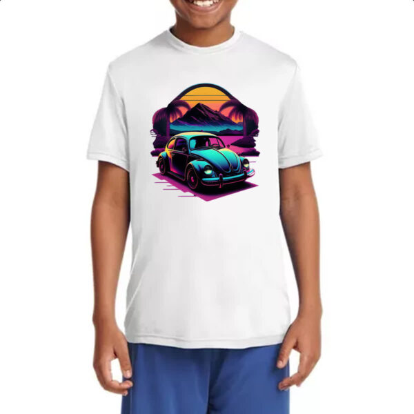 Camiseta Infanto Juvenil Fusca Sunset Art - Imagem 4