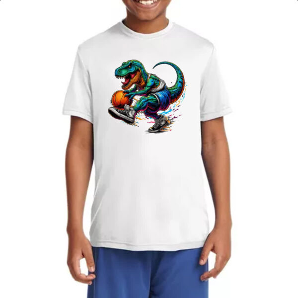 Camiseta Infanto Juvenil T-Rex Basketball - Imagem 4